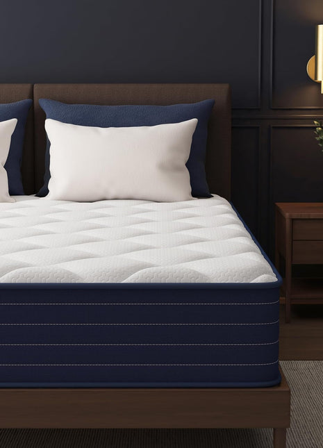 12-Inch Queen Mattress with Pocket Springs and Memory Foam, Medium Firmness, Motion Isolation, CertiPUR-US Certified, Conveniently Delivered in a Box