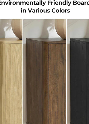 66-Inch Contemporary Sideboard Buffet Cabinet with Storage, 4 Doors and Adjustable Shelves, Perfect for Living Room, Kitchen, Hallway, and Bar, Walnut Finish