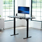 Electric 60 X 30 in Standing Desk, Memory Height Adjustment, 1B Series, Holds 220 Lbs, Black Top Black Frame, DESK-KIT-1B6B-30