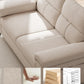 88.97" Modern Couches for Living Room, Deep Seat Sofa with 8”Cushion, Comfy 2-Seater Chenille Loveseat Sofa with Convertible Armrest, Removable Sofa Cover, High Leg (Beige)