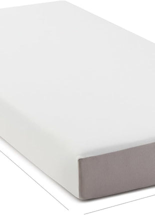 8-Inch Twin Memory Foam Mattress with Plush Comfort and Breathable Design, Body-Conforming, White/Grey