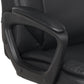 Classic Puresoft PU Padded Mid-Back Height Adjustable Office Computer Desk Chair with Armrest, 26"D X 23.75"W X 42"H, Black