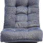 Swivel Foam Lounge Chair with Headrest, Floor-Compatible, Adjustable, Gaming, 26.3D X 23.5W X 13.7H In, Denim Blue