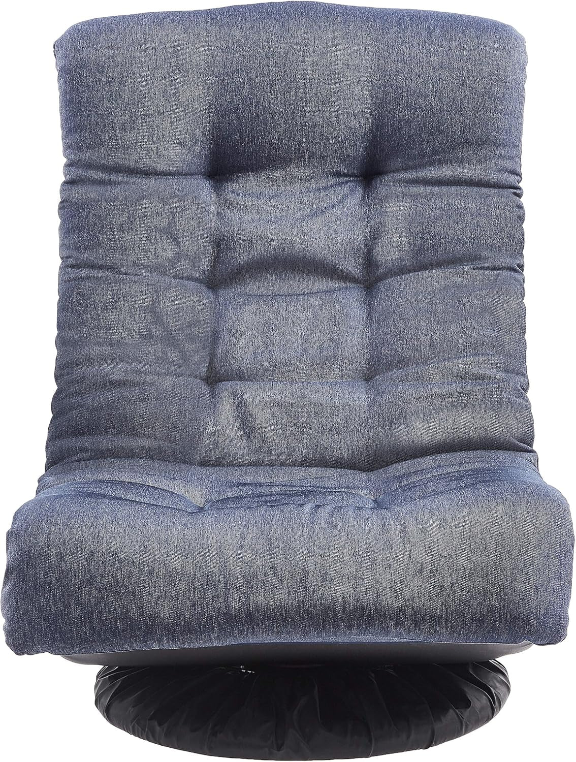 Swivel Foam Lounge Chair with Headrest, Floor-Compatible, Adjustable, Gaming, 26.3D X 23.5W X 13.7H In, Denim Blue