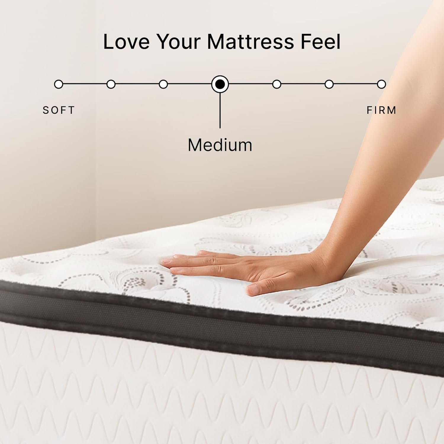Chime Hybrid Full 12" Mattress with Gel Memory Foam, Medium Firm, Pressure Relief, Fiberglass Free Mattress in a Box