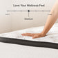 Chime Hybrid California King 12" Mattress with Gel Memory Foam, Medium Firm, Pressure Relief, Fiberglass Free Mattress in a Box