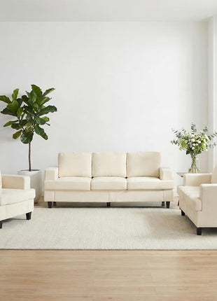 Chic 6-Piece Chenille Sectional Sofa Set for Comfortable Gatherings and Modern Living Decor