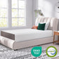 Memory Foam Mattress, Soft Plush Feel, 12 Inch, Full, White/Grey