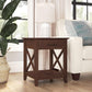 End Table with Drawer, Nightstand with Storage, Living Room and Bedroom Furniture, Key West Collection, Bing Cherry