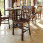Hercules Series School House Back Mahogany Wood Dining Chair, Traditional Elegant Wood Restaurant Chair, Walnut Wood