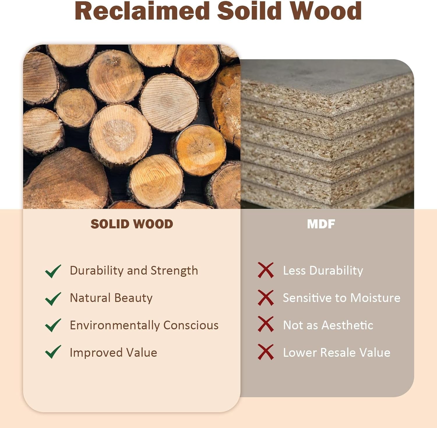 Reclaimed Solid Wood Console Table, 59" Long Farmhouse Entryway Tables, Rectangular Couch Table behind Sofa, 2 Tiers Accent Tables for Hallway, Entrance, Foyer, Living Room