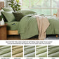 Queen Comforter Set - 7 Pieces Sage Green Soft Bed in a Bag Queen with Fitted Sheet, Flat Sheet, 2 Pillow Shams, and 2 Pillowcases- Warm Bedding Sets Queen for All Season
