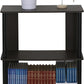 JAYA Simple Design 3-Tier Bookcase / Bookshelf / Display Rack, Plastic Tubes, Walnut
