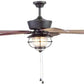 Harbor Breeze Merrimack II 52-In Matte Bronze LED Indoor/Outdoor Ceiling Fan with Light Kit (5-Blade)