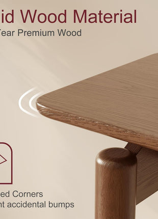Walnut Wood Slim Console Table for Entryway and Living Room (47.2 inches)