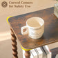 Side Table, Small End Table with Storage Shelf, 2-Tier Small Coffee Tables Living Room for Bedroom, Narrow Spaces (Rustic Brown)