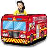 Pop up Play Tent for Kids - My First Foldable Indoor & Outdoor Playhouse Vehicle Toys for Toddlers, Boys and Girls (Fire Truck)
