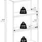 Basic Book Shelf, 3-Tier Bookshelf, Cube Storage Organizer Bookcase with Open Shelf, 7 X 17 X 26, for Living Room, Bedroom, Home Office, Espresso