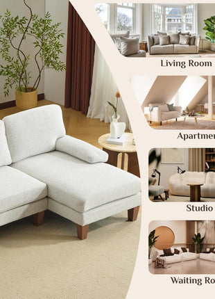 Elegant 110" U-Shaped Chenille Sectional Sofa with Dual Chaises for an Enhanced Living Room Experience