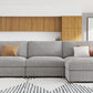 Oversized L Shape Sectional Modular Sofa,Wide Deep Seat Sectional Sofa,Fsc Certified Comfortable Chenille Grey Cloud Modular Sofa