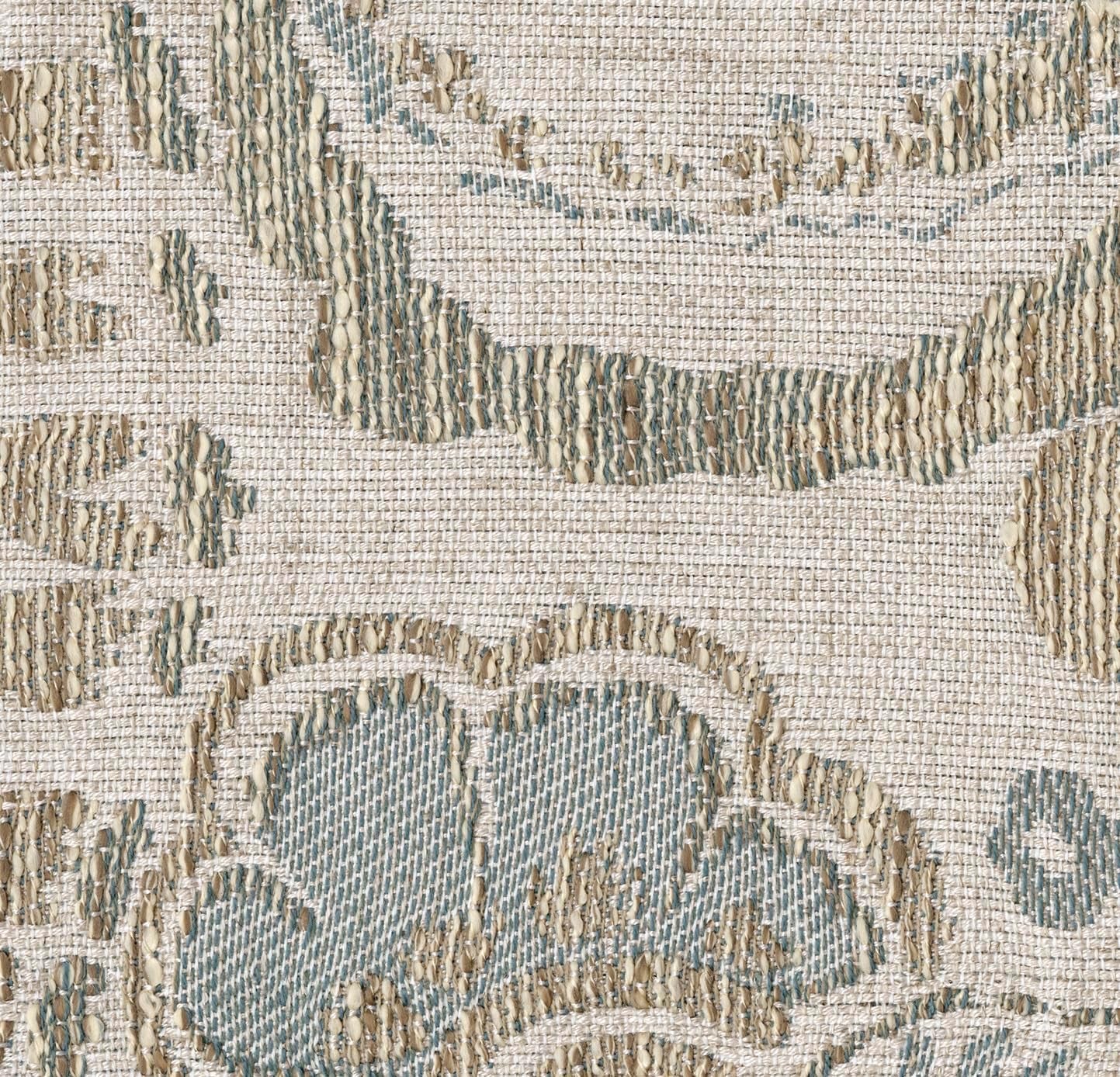 Monaghan Vintage Loveseat with Accent Pillows, Reversible Cushions and Rolled Arms, Beige