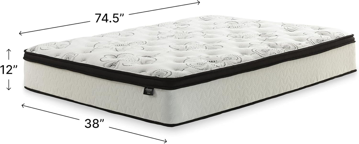 Chime Hybrid California King 12" Mattress with Gel Memory Foam, Medium Firm, Pressure Relief, Fiberglass Free Mattress in a Box