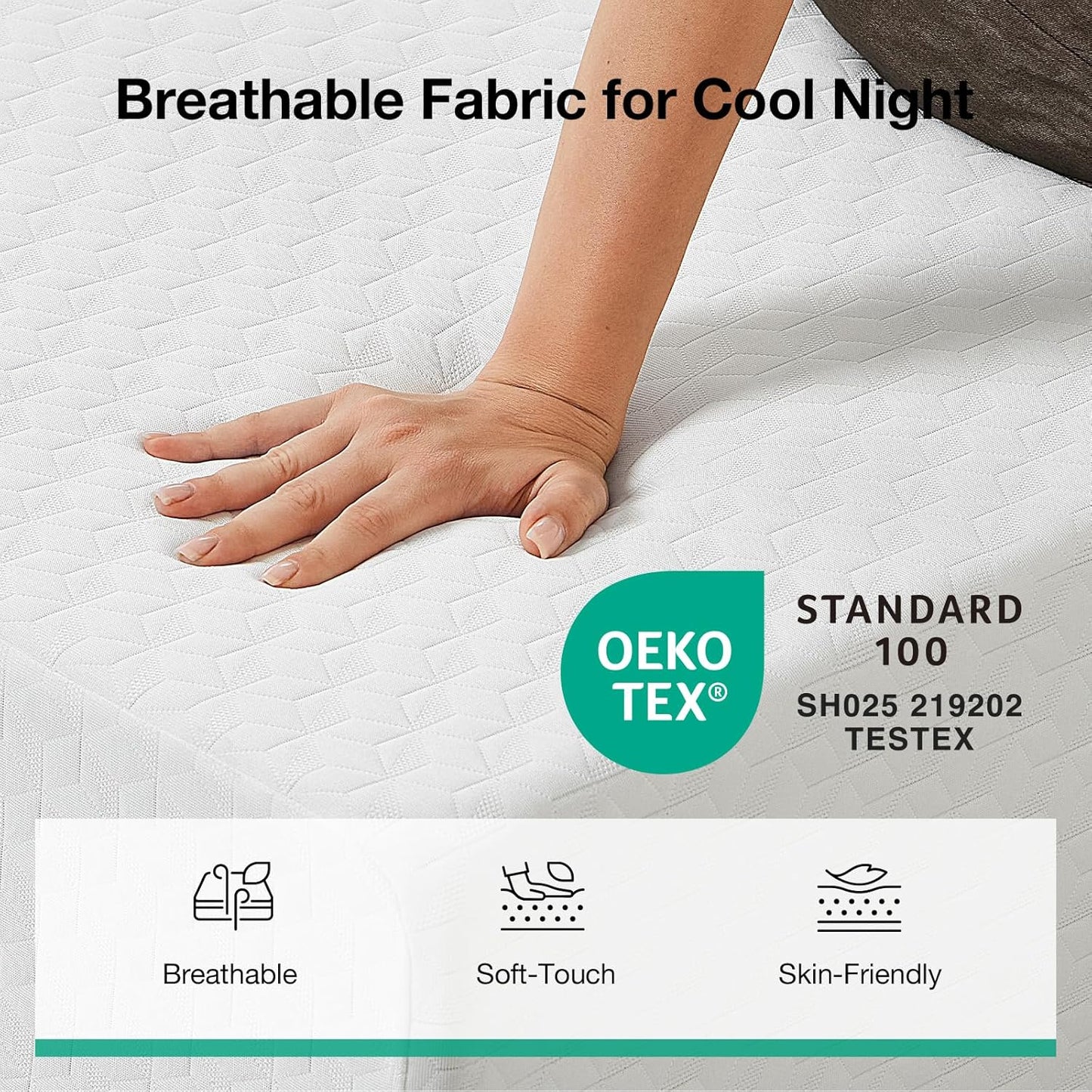 Queen Size Mattress, 14 Inch Memory Foam Mattress Queen for Pressure Relief & Comfort Sleep, Natural Fiber Infused for Cooling Refreshing Feel, Certipur-Us Certified Mattress in a Box, Plush