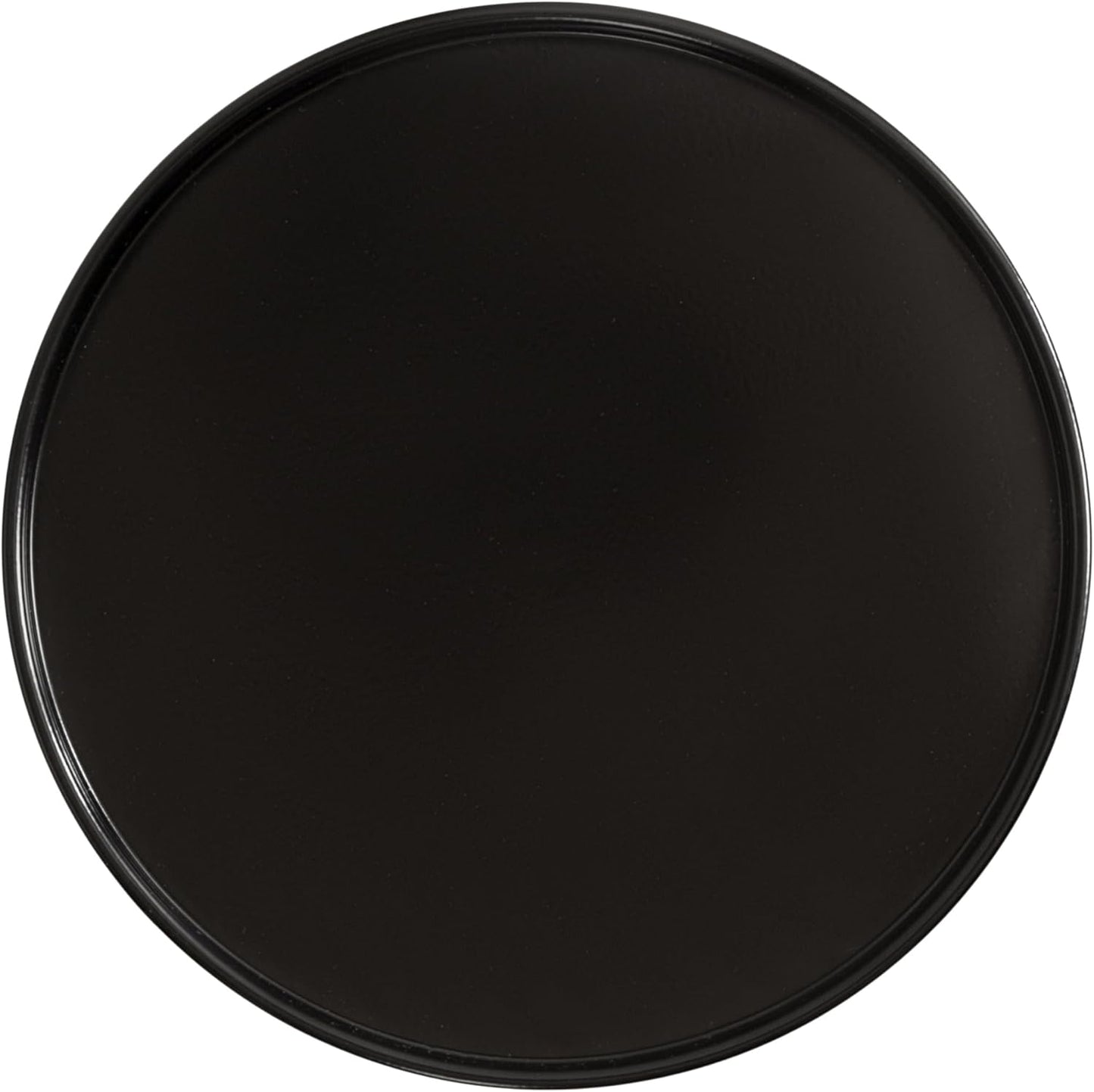 Frisk Modern round Drink Table; 8 X 8 X 23; Black; Metal Martini Table with Pedestal Table Design for Use as Small Indoor Plant Stand or Outdoor Patio Accent Table