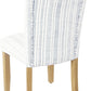 Classic Parsons Dining Chair -Blue Farmhouse Stripe (Set of 2)
