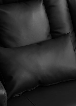 Power Reclining Loveseat Sofa with Massage and Heat Features, Space-Saving Wall Hugger Design, Ideal for Home Theater and Living Room (Black, 67", 2 Seats) | Zero Gravity Recline, Full-Body Vibration, Lumbar Heating, USB Charging Ports, Cup Holders, and Storage Compartment