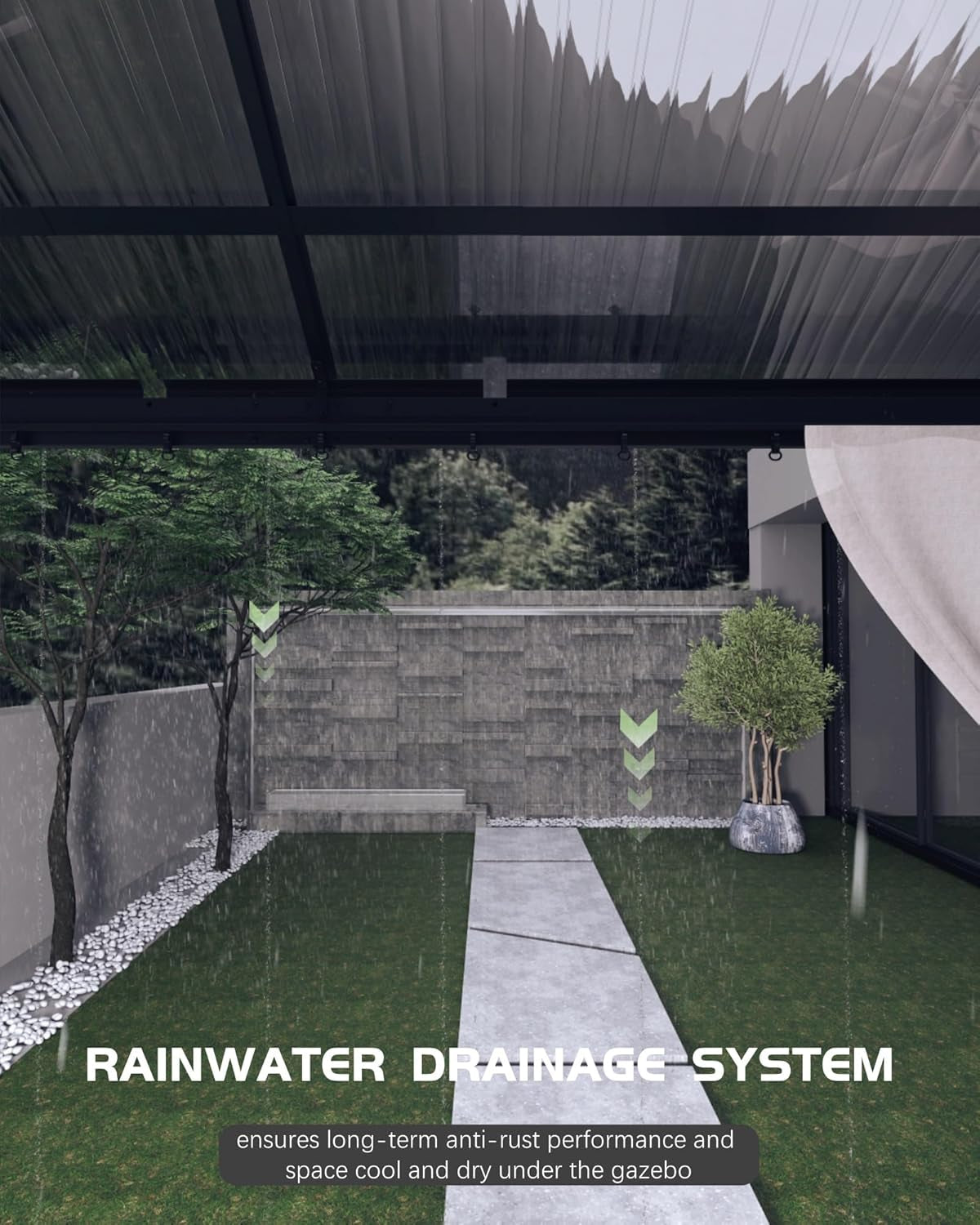 10 Ft X12 Ft Hardtop Gazebo for All Weather, Double Polycarbonate Sheets Roof, Aluminum Alloy Frame, Net, and Curtain, Permanent Building for Patio, Deck, Backyard, Lawn, and Garden, Gray