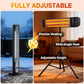 Electric Outdoor Heater, Infrared Patio Heater for Outdoor/Indoor Use, Wall Mounted/Ceiling/Tripod Infrared Heater Outdoor, 1500W Electric Patio Heater, CSA Certificate.
