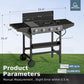 3-In-1 Stove and Griddle Combo Gas Grill 4-Burner Propane Grills 52,000 BTU High Output for Outdoor Patio Barbecue and Meals