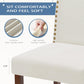 Dining Chairs Set of 2, Moden Kitchen Table Chairs with Wooden Legs and Padded Seat for Dining Room Kitchen Living Room Restaurant, Beige