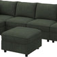 Modular Sectional Sleeper Sofa Green Couch L Shaped Sectional Sofa with Storage, Convertible Couches for Living Room - Green