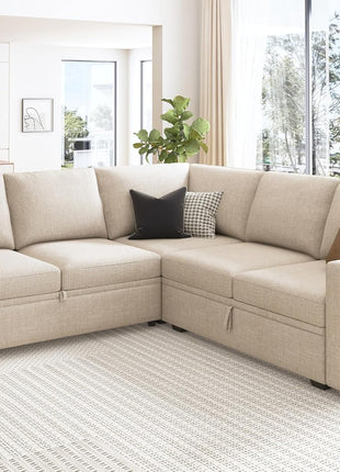 L-Shaped Modular Sleeper Sofa: A Stylish Blend of Comfort and Functionality for Your Living Room