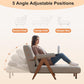 3-In-1 Sleeper Chair for Reading,Convertible Sofa Pull Out Couch Bed for Adults,Adjustable Backrest,Space-Saving,Fit for Living Room, Bedroom Office(W31.2X31.8Hx31.8D Inch)