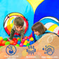 4 in 1: Play Tent with Crawling Tunnel, Partial Ball Pit, and Playhouse - Children'S Baby Tent with Bag, Multi-Coloured B