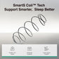 Twin XL Mattress, 8 Inch TXL Size Mattresses in a Box with Smarts™ Coil for Pressure Relief, Medium Plush Foam and Spring Hybrid Colchones with Certipur-Us Certified for Kids