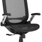 Ergonomic Office Chair, High Back Home Desk Chair with Headrest, Flip-Up Arms, 90-120° Tilt Lock and Wide Cushion, Big and Tall Mesh Chairs for Man Woman, Black Task Chair