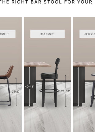 Signature Design by Ashley Bridson 5-Piece Gray Wood Dining Room Set with Table and 4 Ladderback Barstools