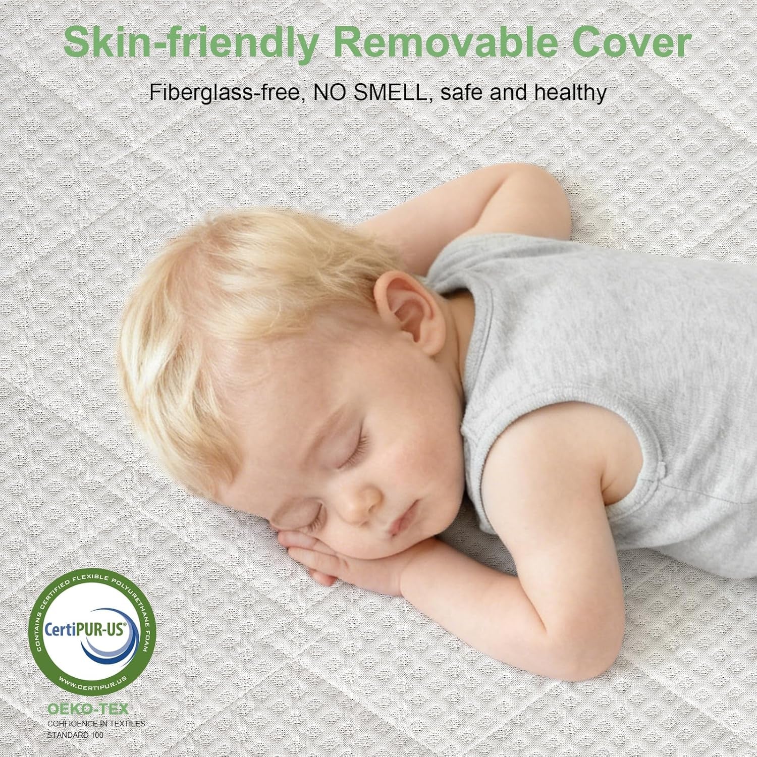 Extra Firm Mattress Twin XL Size 8 Inch, Premier High Density Foam Mattresses in Box, Supportive Bed-Mattress for Back Pain, Pressure Relief, Removable Fiberglass Free Cover, Certipur-Us, 80" X 38"