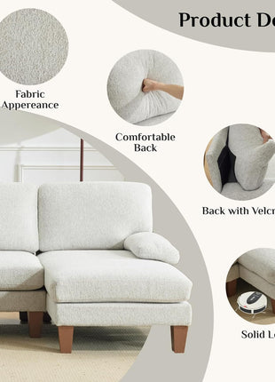 Elegant 110" U-Shaped Chenille Sectional Sofa with Dual Chaises for an Enhanced Living Room Experience