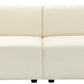 87.50" Velvet Curved Oversized 2 Seater Sofa, Upholstered Couch Chair, Soft Seating Lounge Sofa, Cozy Loveseat with Armrest, Reading Loveseat for Living Room, Home Rest, Cream