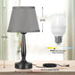 Touch Table Lamp for Bedroom, Small Bedside Lamp with USB C Charging Port, 3 Way Dimmable Touch Control Nightstand Lamp for Living Room and Office, LED Bulb Included