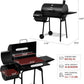 CC1830S BBQ Charcoal Grill and Offset Smoker | 823 Square Inch Cooking Surface, Outdoor for Camping | Black