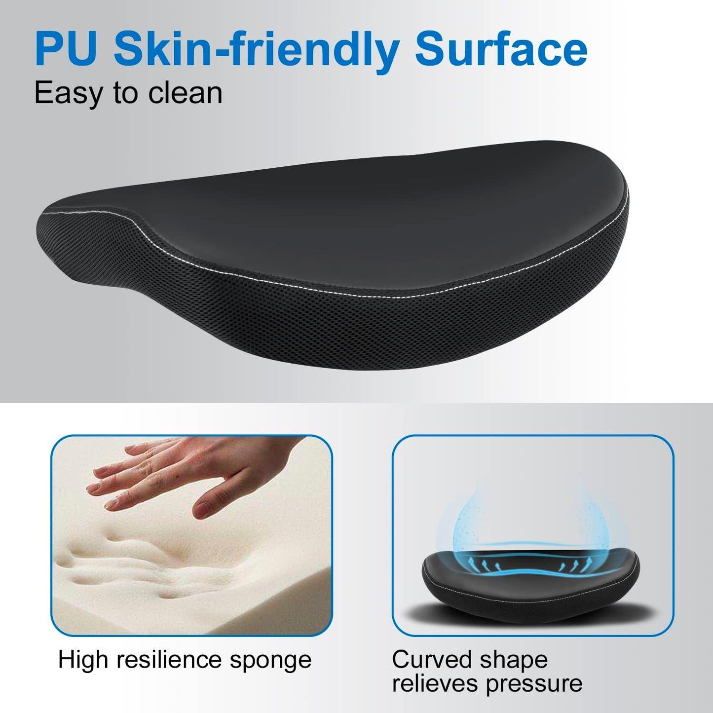 Office Chair Ergonomic Desk Chair, Computer PU Leather Home Office Chair, Swivel Mesh Back Adjustable Lumbar Support Flip-Up Arms Executive Task Chair