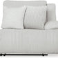 Top Tier Coastal 2-Piece Reclining Sectional Loveseat with 4 Accent Pillows, Light Gray