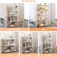 5-Tier Wooden Shelf Bookcase - Modern Open Bookshelf, Free Standing Storage Rack, Multifunctional Display Stand for Home and Office, Oak, Rectangle