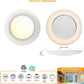 6 Inch LED Low Profile Disk Light with Night Light, 120VAC, 15W, 5CCT Color Changing, 1000LM, Dimmable, ETL, Shower Wet Rated Screw in Flush Mount Ceiling Light, White/20 Packs